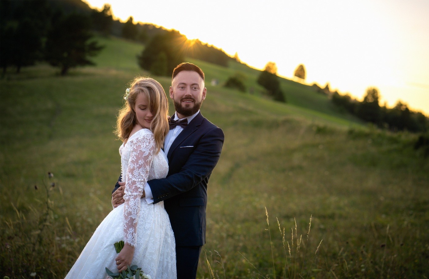 Kadr z kinowego filmu ślubnego Karoliny i Łukasza — COŚ studio
